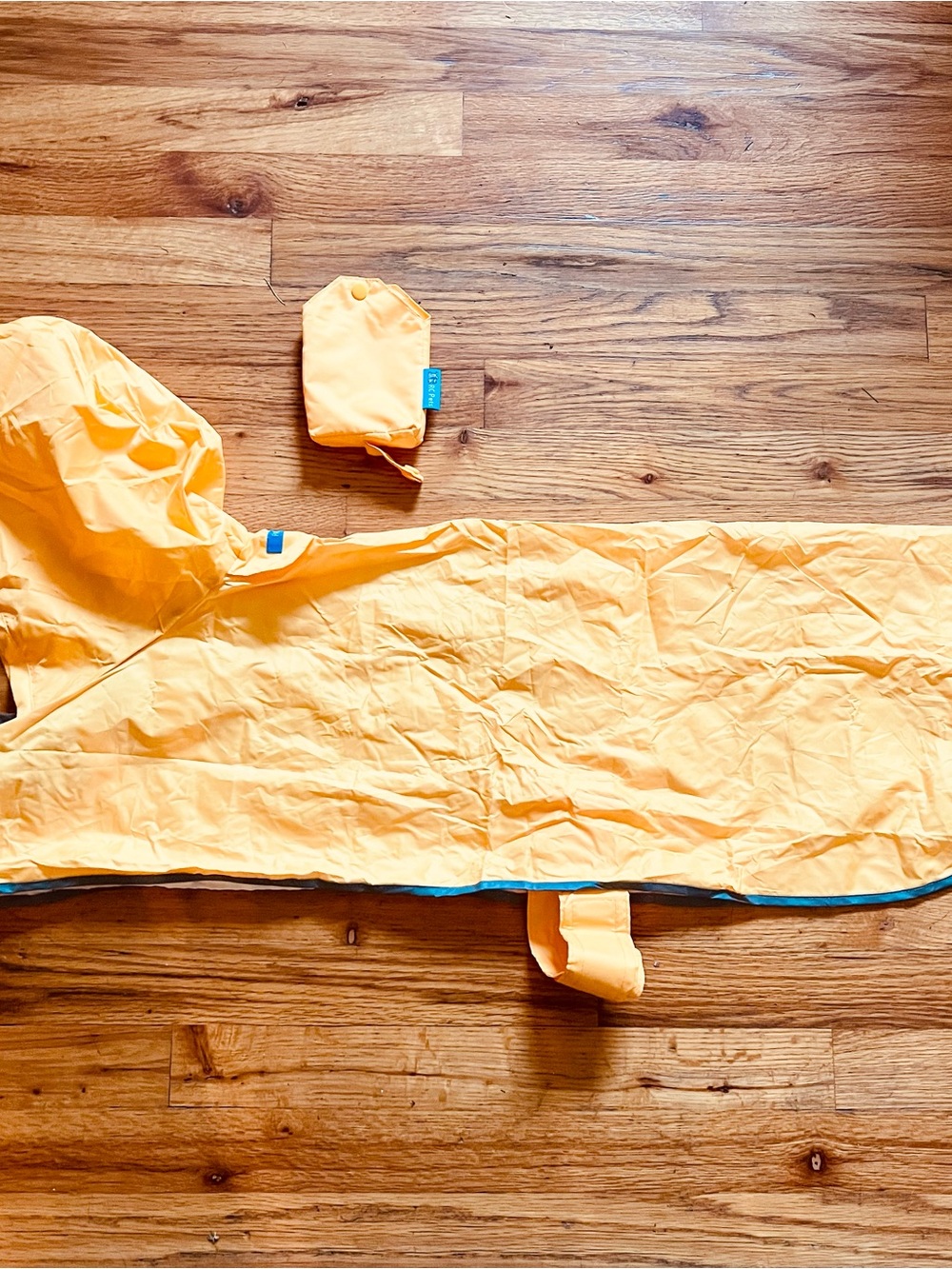 RC Pets Ltd. Packable Waterproof Rain Poncho Coat Yellow/Blue XXL NWOT